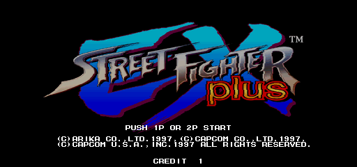 Street Fighter EX Plus (USA 970407) Title Screen